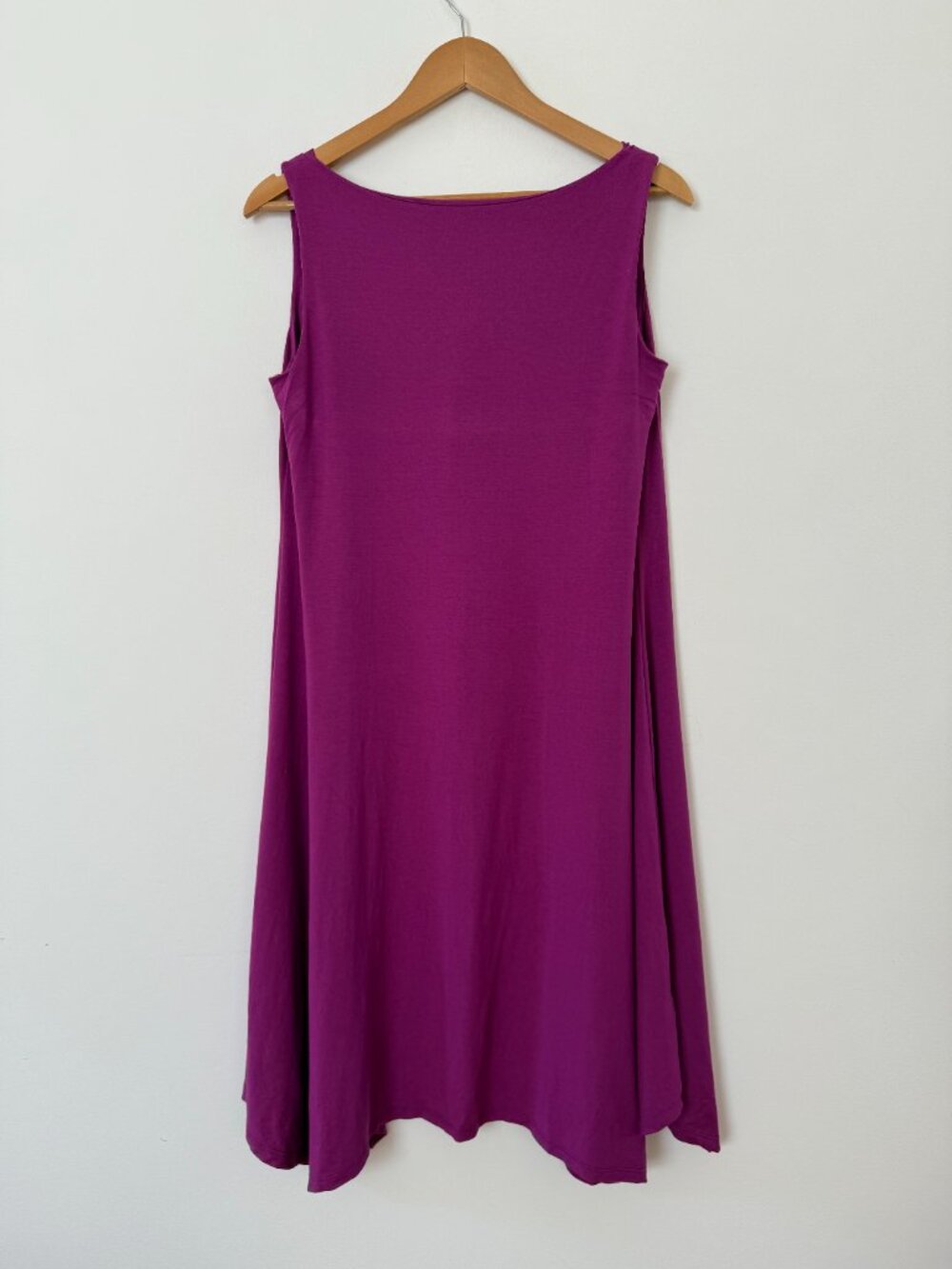 Eileen Fisher Sleeveless A-Line Swing Dress Drape Neck Layering Lagenlook Size S - Picture 9 of 12